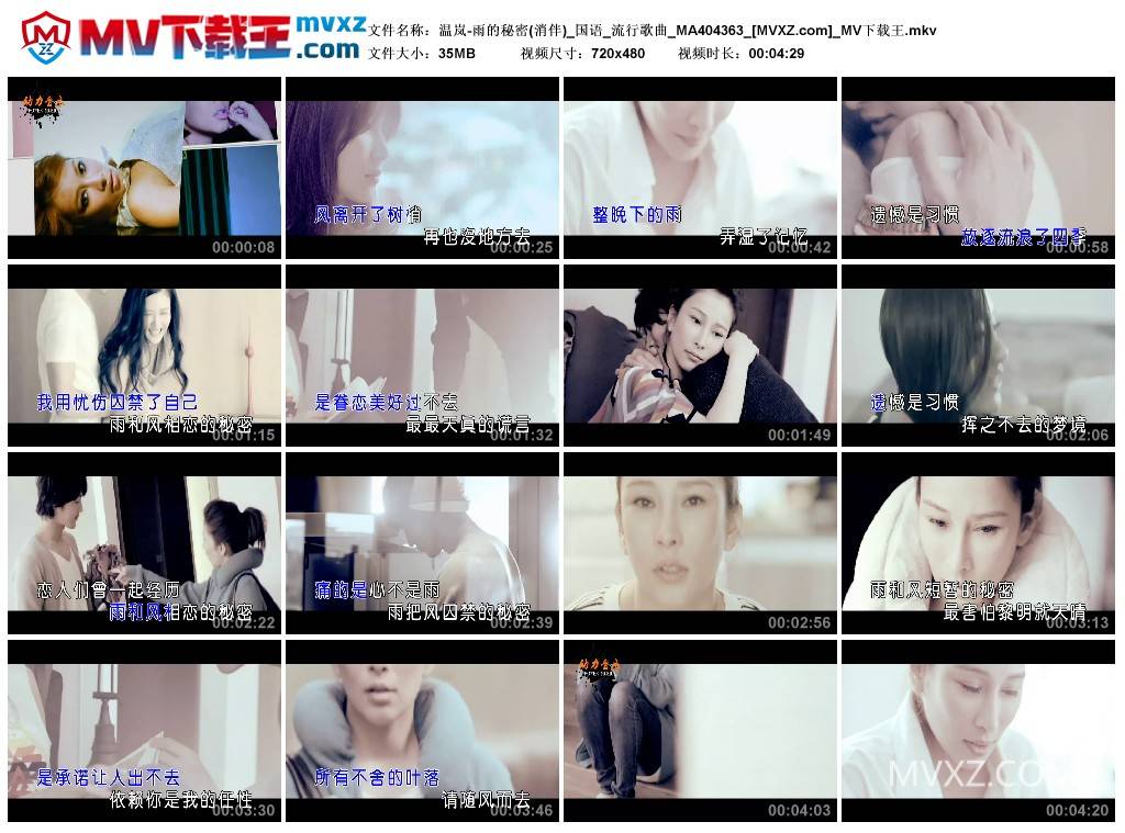 温岚-雨的秘密(消伴)_国语_流行歌曲_MA404363